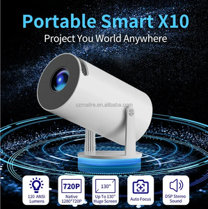 X10 Plus Spiel projektor <span class=keywords><strong>Retro</strong></span>-Videospiel konsole Android 11 System <span class=keywords><strong>Wireless</strong></span> 2,4 GHz 64GB Tragbare Heimkino-Projektoren schreiben - Product Image 2