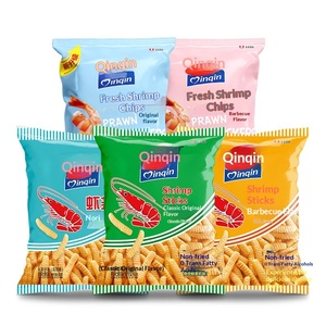 Grande boîte <span class=keywords><strong>de</strong></span> chips <span class=keywords><strong>de</strong></span> crevettes saines et satisfaisantes, collation populaire <span class=keywords><strong>en</strong></span> <span class=keywords><strong>ligne</strong></span>, non frites, soufflées, saveur <span class=keywords><strong>fruits</strong></span> <span class=keywords><strong>de</strong></span> <span class=keywords><strong>mer</strong></span>, 80g*5 paquets - Product Image 5
