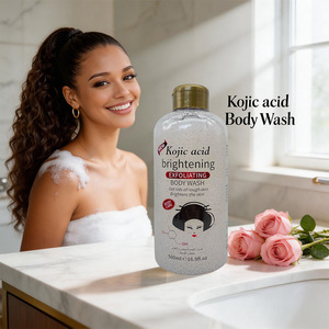 Gel de Ducha Exfoliante en Oferta, con Ácido Kójico y Vitamina E, Aclarante, Hidratante, Perfumado, Limpieza Profunda, Ilumina la Piel, OEM - Product Image 2