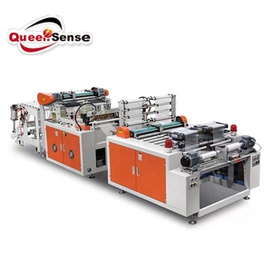 DZB-B500 double lines roll shopping bag making machine plastic bag making machine in roll garbage rolling bag making machine