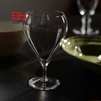 Verre à whisky en cristal transparent à tige courte, style simple et créatif, pour champagne et brandy, personnalisable avec logo de marque