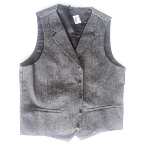 <span class=keywords><strong>Chaleco</strong></span> de Traje de Alta Calidad para <span class=keywords><strong>Hombre</strong></span>, Estilo Esmoquin, <span class=keywords><strong>Tweed</strong></span>, para Boda, Formal, de Negocios, con Botones Dorados - Product Image 5