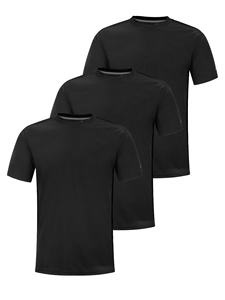 T-shirt uni à manches courtes pour homme, séchage rapide, 100 % polyester jersey, 180 grammes, vêtements de sport et de fitness - Product Image 1