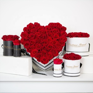 กล่องของขวัญดอกไม้นิรันดร์ในกล่องหัวใจดอกกุหลาบอมตะกุหลาบอมตะ - Product Image 2