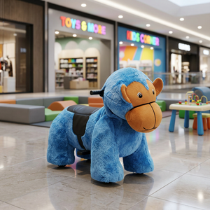 Caballo Balancín de Peluche Unisex Ainme, Juguete Montable para Niños, para Centros Comerciales, Atracciones de Animales de Madera - Product Image 1