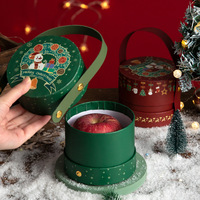 Boîtes cadeaux de Noël en matériaux recyclés, en gros et transfrontalières, avec gaufrage, pour le rangement des pommes Peace Apples et sacs cadeaux