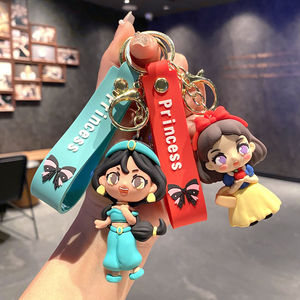 Llavero de Silicona con Diseño de la <span class=keywords><strong>Princesa</strong></span> Elsa de Dibujos Animados, Colgante de <span class=keywords><strong>Muñeca</strong></span> de Blancanieves, Exquisito para Niñas - Product Image 3
