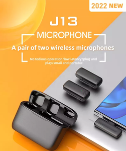 Noodata J13 Micrófono Lavalier inalámbrico Micrófono de solapa Micrófono con clip para Android IOS Live Stream Vlog con estuche de carga - Product Image 2