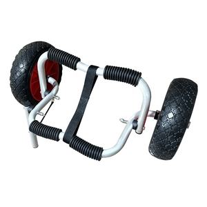 कश्ती ट्राली एल्यूमीनियम फ्रेम नाव तह समुद्र तट ट्राली समर्थन ट्राली सर्फ़बोर्ड दो पहिया - Product Image 5