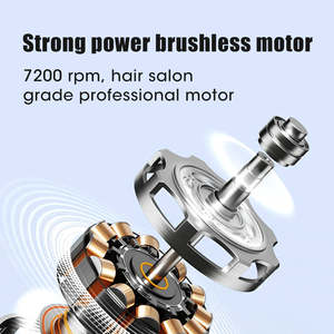 Lanumi 327 전문 헤어 클리퍼 브러시리스 <span class=keywords><strong>7200</strong></span> RPM 모터 2500 <span class=keywords><strong>mAh</strong></span> 대형 배터리 저소음 헤어 트리머 전기 충전 - Product Image 3