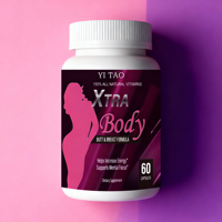 Cápsulas Naturales para Aumento de Senos de Marca Privada/OEM ODM, Suplemento Herbal para Mejorar el Busto, Reafirmante y Lifting, 60 Cápsulas Blandas