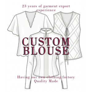 Chemisiers en soie de luxe pour femmes, design personnalisé, chemises élégantes en satin, fabrication professionnelle OEM ODM, marque privée, hauts de qualité supérieure - Product Image 1