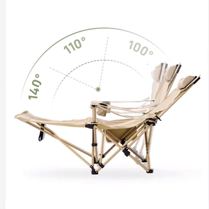 Chaise de loisirs pliable de haute qualité à quatre niveaux réglables, chaise de bureau pour la sieste, chaise de <span class=keywords><strong>pêche</strong></span> en plein air, chaise inclinable pour la maison et le balcon - Product Image 2