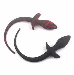 Plug <span class=keywords><strong>anale</strong></span> in morbido silicone a forma di coda di cane per cosplay erotico, stimolazione della prostata femminile, giocattoli anali per uomo, sexy - Product Image 2