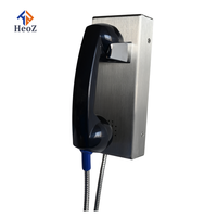 Téléphone de prison anti-vandalisme analogique Ip Téléphones publics industriels robustes Pas de clavier Ligne directe de numérotation automatique Téléphone anti-vandalisme Voip Sip