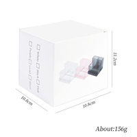 Vente en gros de support de rangement pour outils d'ongles, boîte de rangement transparente pour forets, étui de rangement pour tête de meulage et fournitures de manucure