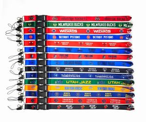 Lanière <span class=keywords><strong>de</strong></span> cou premium avec logo <span class=keywords><strong>de</strong></span> <span class=keywords><strong>basketball</strong></span>, porte-clés d'équipes <span class=keywords><strong>de</strong></span> football, sangle détachable pour téléphone portable et support d'appareil photo - Product Image 2
