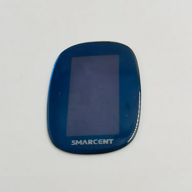 Kunden spezifisches 2,5D diamant poliertes blaues galvani siertes Spiegelglas für Smartwatches