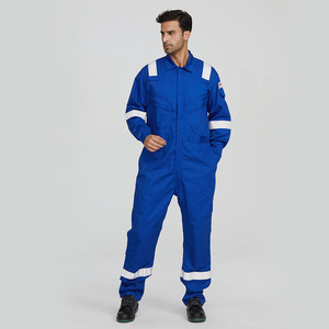 Feuer beständige Arbeits kleidung Männer Fr Flamm widrige Uniform ANSI/NFPA2112 CAT 2 Overall Sicherheits kleidung mit reflektieren dem Klebeband - Product Image 3