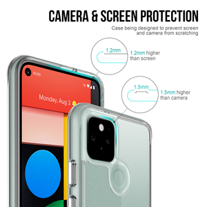 Funda Transparente para Teléfono Celular, Resistente a Impactos, de TPU y PC, Doble Material, para <span class=keywords><strong>Google</strong></span> Pixel 3 XL, Pixel 5, Pixel 4a, Pixel 6 <span class=keywords><strong>Pro</strong></span> - Product Image 4