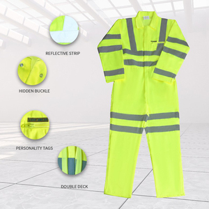 سترة عاكسة للعمال متوافقة مع معايير ANSI/EN ISO الفئة 3، مقاومة للماء وقابلة للتخصيص، مصنوعة من البوليستر للبناء والصناعة والعمال - Product Image 3