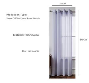 Produttore stile europeo <span class=keywords><strong>tenda</strong></span> trasparente bella morbida <span class=keywords><strong>lilla</strong></span> tessuto puro tende di Tulle per il soggiorno - Product Image 2