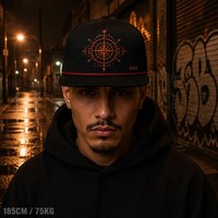 Casquette Trucker 5 Panneaux Vintage Personnalisée avec Broderie, Visière en Mousse et Filet, Style Urbain Chicano Côte Ouest, Vente en Gros