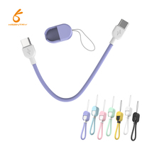 Personalizado portátil 3A PD27W Mini USB Cable de carga llaveros cargador de sublimación de cobre puro para dispositivos IOS y ordenadores