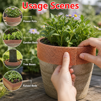 Clôture anti-escargots en fil de cuivre, barrière anti-limaces en maille de cuivre rouge, lutte antiparasitaire facile à installer pour pots de fleurs, jardinières et protection des plantes