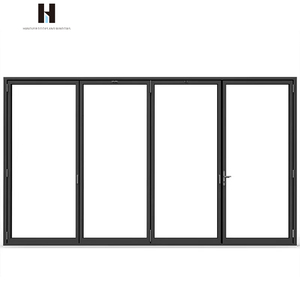 HANNOVER più popolari porte termiche in alluminio insonorizzate a doppio vetro pesante Multi pannello Bi porte pieghevoli per la casa - Product Image 3