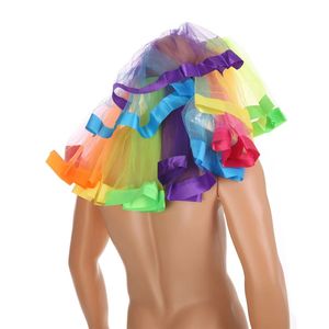 Falda de Tul Arcoíris para Hombre, 100% Poliéster, Ropa de Baile Exótico, Ropa para Espectáculos - Product Image 5