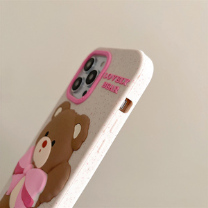 Alla moda <span class=keywords><strong>rosa</strong></span> cartone animato carino orso custodia protettiva del telefono in Silicone per <span class=keywords><strong>IPhone</strong></span> 12 <span class=keywords><strong>13</strong></span> 14 16 <span class=keywords><strong>Pro</strong></span> <span class=keywords><strong>Max</strong></span> 15 serie <span class=keywords><strong>Cover</strong></span> del telefono cellulare - Product Image 3
