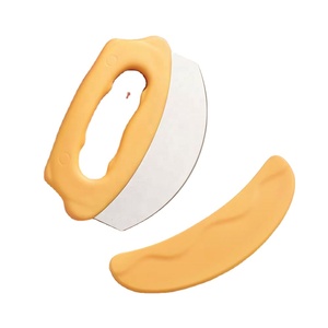 Heavy-Duty Stainless Steel <b>Ring</b> Pizza <b>Cutter</b> Creative Tool for Home Use Innovative Plastic Kitchen Utensil - Product Image 2