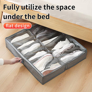 12 Paar Opbergdozen Voor Schoen Onder Bed Schoen Opslag Organizer Voor Kast Schoen Organizer Opbergdoos Met Doorzichtige Hoes - Product Image 5