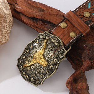 Cinturón decorativo hueco en relieve <span class=keywords><strong>de</strong></span> Joker con Cabeza <span class=keywords><strong>de</strong></span> Vaca Retro Vintage para <span class=keywords><strong>mujer</strong></span> con hebilla <span class=keywords><strong>de</strong></span> aleación para la moda <span class=keywords><strong>de</strong></span> <span class=keywords><strong>Amazon</strong></span> - Product Image 3