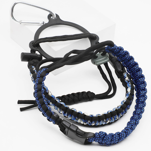 Wholesale Handmade Adjustable Paracord Hand Strap Thermos Water Bottle Carrier Polyester Strap
