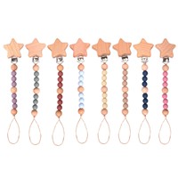 Pendentif en bois de hêtre avec logo personnalisé, étiquette personnalisée, cordon anti-perte pour sacs à dos, bouteilles d'eau, décorations en bois, sucette, cordon anti-perte