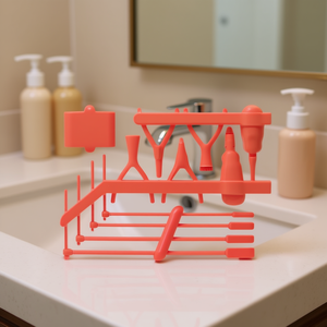 Juego de Cepillos de Limpieza Facial 519 M 276CV, Herramientas de Plástico Rojas para el Cuidado Facial - Product Image 3