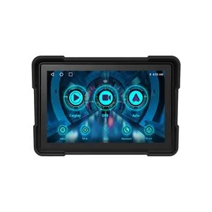 MEKEDE Waterproof 5inch motorcycle android auto car play BT TF card playback front and rear recorders Anti theft passwo