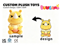 Boneka Plush OEM Berkualitas Tinggi Bahan Plush Lembut untuk Permainan Anak Hadiah Promosi Bisnis Mainan Plush