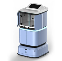 Robot de livraison de services hôteliers intelligent, recharge automatique, évitement d'obstacles, navigation autonome pour hôtel, hôpital, bureau