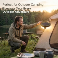 Lampe de camping solaire à télécommande, lumière LED pour tente avec modes colorés, guirlande lumineuse, étanche IP65 pour extérieur, patio, glamping