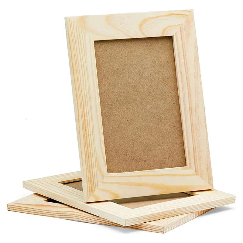 Sturdy design self-standing option wooden picture frames wall mounted