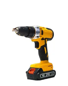 Brand New yellow power tools kit electric drill hand tools 48V brushless power drill with 2*1.3AH lithium Batteries and Charger