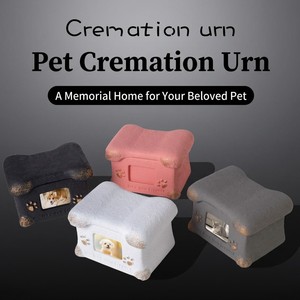 Pink Pet Urn Dog Cat Memorial Box Composite Cremation Keepsake Coffin Paw Print <b>Ash</b> Holder - Product Image 6