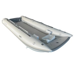 Catamarán Inflable REACHSEA CAT400 <span class=keywords><strong>de</strong></span> 400 cm, Color Gris Claro, con Piso <span class=keywords><strong>de</strong></span> Colchón <span class=keywords><strong>de</strong></span> Aire - Product Image 1