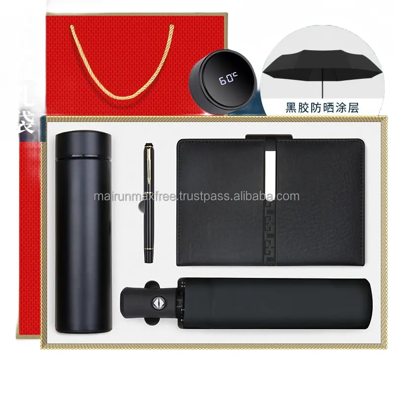 Set regalo in pelle A5 con stampa di Notebook con penna armadietto per ufficio di lusso Business Notebook con Logo personalizzato set regalo