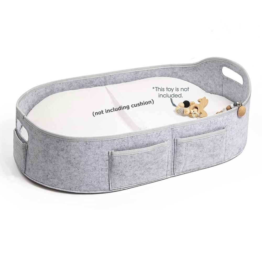 Легкая переносная корзина из войлока для смены детей, корзина для дома, кемпинга, путешествий в машине