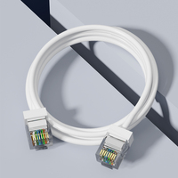 Cable Ethernet Cat6 FTP trenzado con blindaje de PVC, longitud personalizable, 100% cobre, alta velocidad de internet, 8P8C RJ45 23AWG