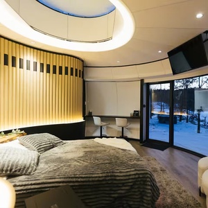 Chambre <span class=keywords><strong>ciel</strong></span> étoilé, maison <span class=keywords><strong>d</strong></span>'hôtes tendance sur les réseaux sociaux, structure modulaire capsule spatiale, logement mobile, design circulaire, rotation à 360° - Product Image 4